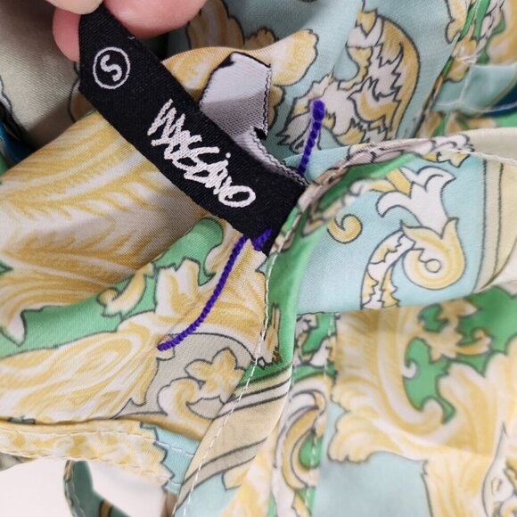 Mossimo Strappy Tank Top Size Small Greco Roman Pattern Silk - Picture 6 of 11